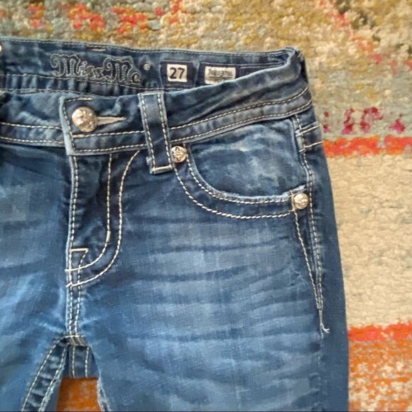 Miss Me Rhinestone Bootcut Jeans - Picture 4 of 12